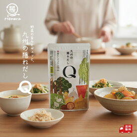 ＼今だけP15倍／ 九州の隠れだしQ（お野菜だし） 70g(7g×10包入) 国産100％ 黒しょうが 国産野菜 九州野菜 タイパ 味噌汁 パスタ 野菜だし 無添加 ひとり暮らし 薩摩の恵 送料無料