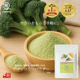 【国産100％使用】無添加ブロッコリーパウダー 40g（加熱不要）粉野菜 鹿児島産 離乳食 プロパ パン ホットケーキ 蒸しパン クッキー 野菜摂取 子供 野菜嫌い 野菜パウダー 無添加 ポイント消化 グルメ食品 お取り寄せ おすすめ お試し 送料無料 薩摩の恵