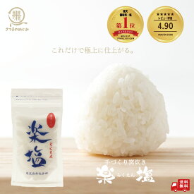 ＼大人気商品／ 楽塩 塩 100g （2/4/10袋）窯焚き塩 鹿児島県 佐多岬 黒潮 貴重 旨味 旨み うまみ UMAMI 楽園 らくえん ※パッケージデザインが一部変更になる場合がございます。予めご了承ください。
