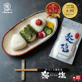 ＼大人気商品／ 楽塩 塩 100g （2/4/10袋）窯焚き塩 鹿児島県 佐多岬 黒潮 貴重 旨味 旨み うまみ UMAMI 楽園 らくえん ※パッケージデザインが一部変更になる場合がございます。予めご了承ください。