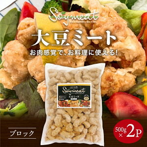 【 送料無料 】 大豆ミート ブロック 500g×2pc 無添加 健康 食品