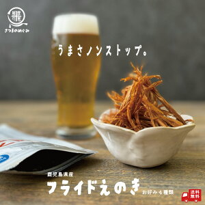 えのきのおつまみ 選べる3袋セット 鹿児島県産 ビール 塩 チリ バジル カレー 国産 九州産 えのき おつまみ 送料無料