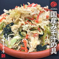 国産乾燥みそ汁の具 1kg 送料無料 国産乾燥野菜シリーズ 4種ミックス キャベツ 人参 小松菜 大根 みそ汁 …