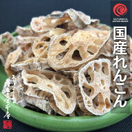 国産乾燥れんこん 65g 国産乾燥野菜シリーズ エアドライ 低温熱風乾燥製法 九州産 熊本県産 みそ汁 フリ…