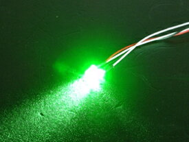 ▲LED-01,LED-06用3mmエディショナルLEDセット（2灯グリーン）イーグルNLD03LP-GR（ゆうパケット）