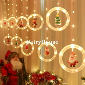 �N���X�}�X�c���[ �J�[�e�����C�g �c���[ �k�� �J�[�e�� ���C�g �d�� �������O���p �N���X�}�X���胉�C�g USB���d�^�C�v 3M LED100��