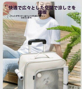 【暑さ対策/アイスボックス付き】ペット キャリーバッグ キャスター付き 折りたたみ ペットカート 猫 犬 リュック カート ペットバッグ キャリーリュック キャリーカート 犬 猫 ペットキャ