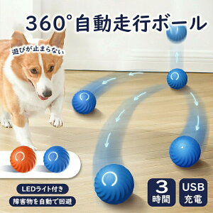電動ボール 猫おもちゃ 猫ボール ペットおもちゃ 弾むボール 犬用品 猫用品 一人遊び USB充電式 光る 自動回転 お留守番 安全 運動不足・ストレス解消