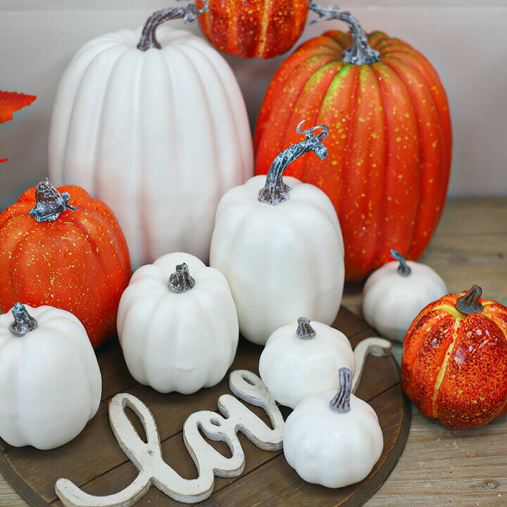 楽天市場】ハロウィン装飾 かぼちゃ置物 7pcsセット オーナメント 