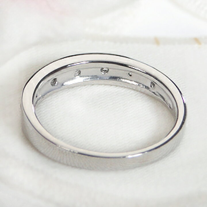 楽天市場】K18WG/YG/PG【0.15ct】 ダイヤモンド ドット リング 【送料  