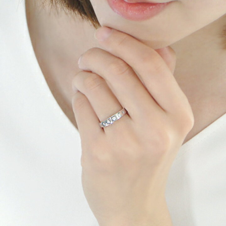 楽天市場】K18WG/YG/PG【0.15ct】 ダイヤモンド ドット リング 【送料  