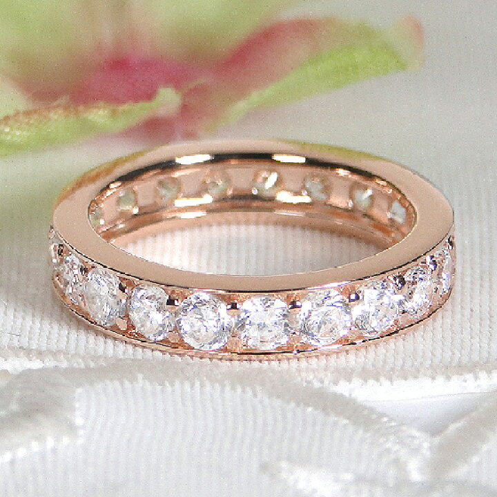 楽天市場】K18WG/PG/YG 【1.5ctUP】ダイヤモンド フルエタニティリング  