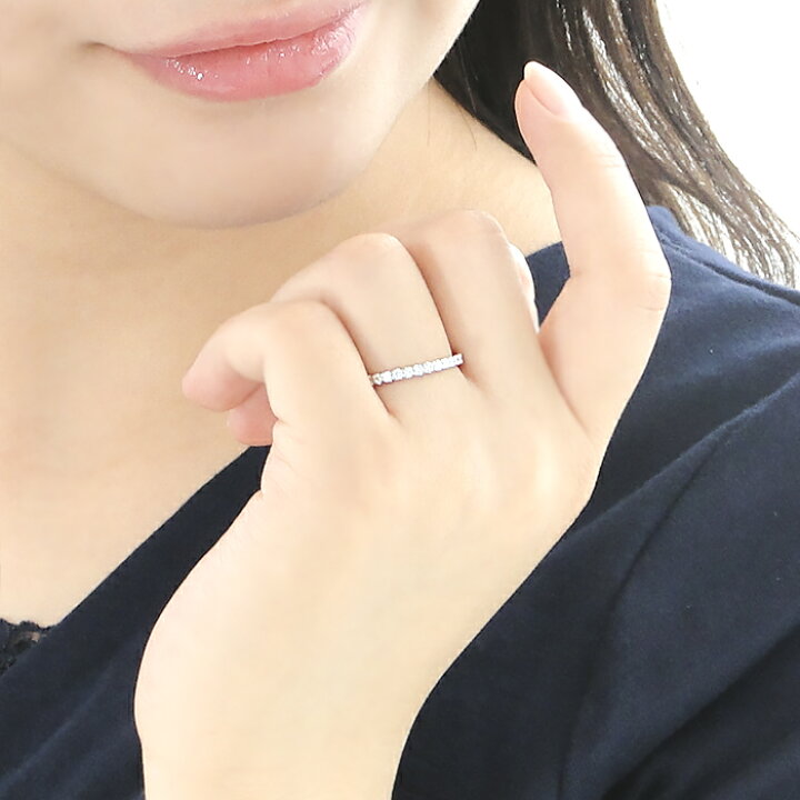 楽天市場】K18WG 0.3ct ダイヤモンド エタニティリングファッション 