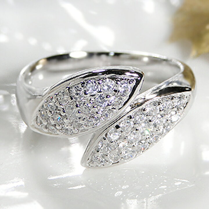 楽天市場】pt900【0.50ct】ダイヤモンド パヴェリング【送料無料  