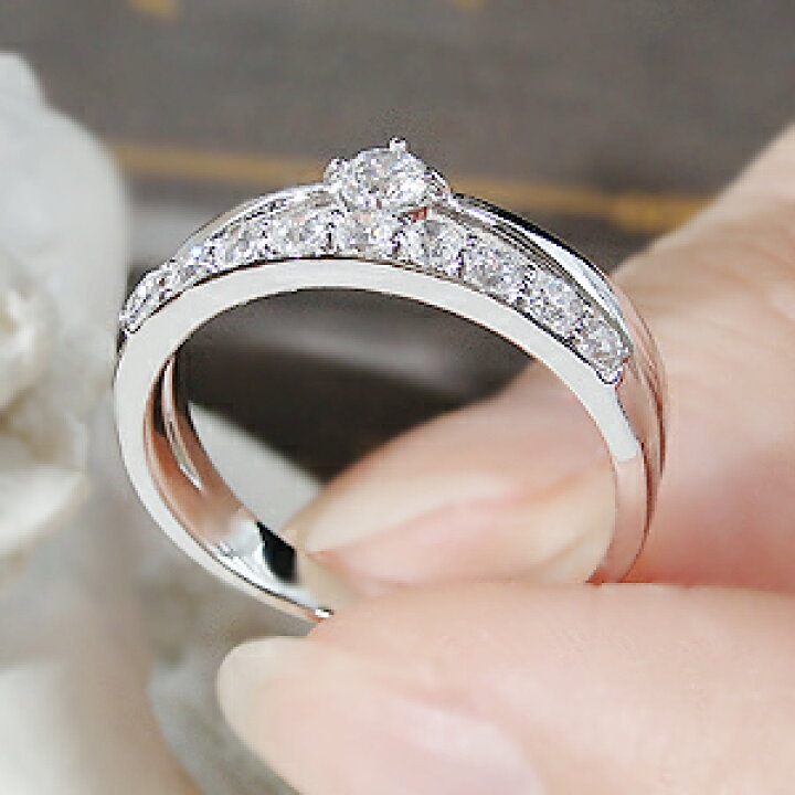 楽天市場】pt900【0.40ct】テンダイヤモンド リング【送料無料】【刻印  