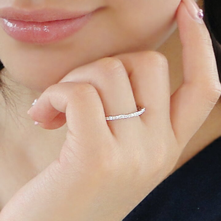 楽天市場】pt900【0.25ct】ダイヤモンド フラワー エタニティリング 