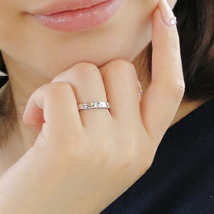 楽天市場】pt900【0.05ct】pt900 ダイヤモンド ドット リング 【送料 