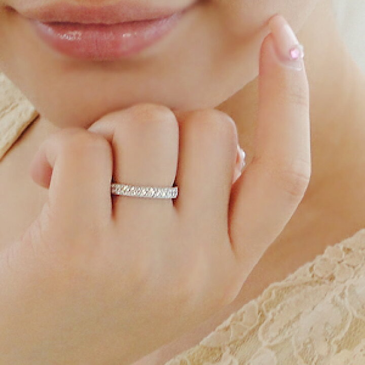 楽天市場】pt900【1.0ct】ダイヤモンド ミル打ち フルエタニティリング 