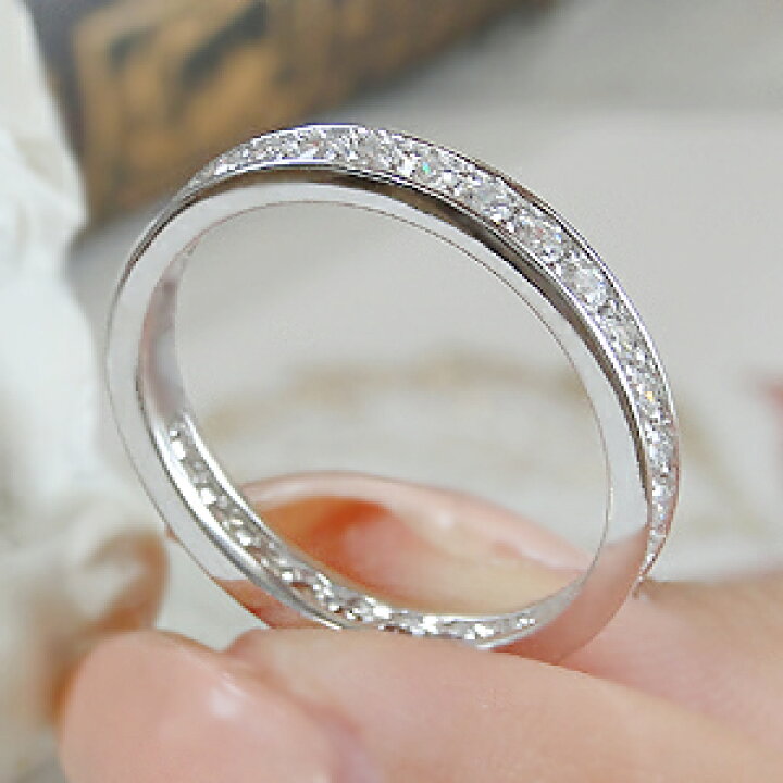 楽天市場】Pt900 ダイヤモンド フルエタニティ【0.7t】代引手数料無料  