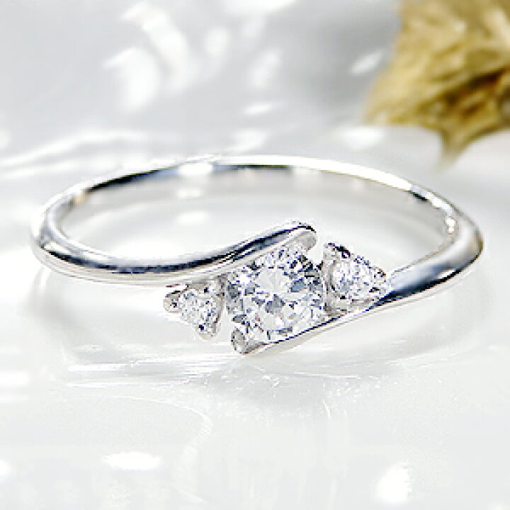 楽天市場】pt900 一粒ダイヤモンドリング【0.29ct】ファッション  