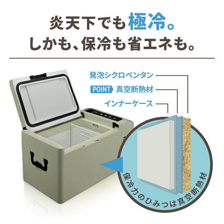 楽天市場】ポータブル冷蔵庫 パシフィクール 21L サンドベージュ 車載 