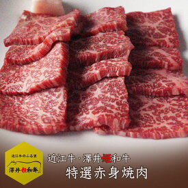 近江牛 【澤井姫和牛】赤身 ウデ モモ バラ 500g 焼肉 特選 BBQ ギフト 贈り物 プレゼント 送料無料 肉 メス牛限定 黒毛和牛 誕生日 祝い 雌 バーベキュー キャンプ 父の日