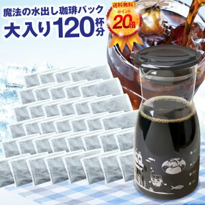 【全品ポイント10倍!5月26日(火)9:59まで】送料無料 アイスコーヒー豆 福袋 コーヒー福袋 水出し 珈琲 水出しアイスコーヒー コールドブリュー アイスでポン!珈琲専門店の水出し珈琲パック大入り福袋(1袋10パック入り×4) 澤井珈琲