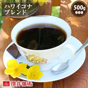焙煎したて コーヒー豆 コーヒー粉 コーヒー 珈琲 珈琲豆 お試し粉 豆 ハワイコナブレンド 500g袋入り 単品珈琲豆 【RD】 【TS】