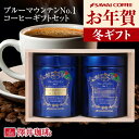 お年賀 送料無料 コーヒーギフト コーヒー 珈琲 プレゼント "ジャマイカ政府日本優秀賞受賞のブルーマウンテン" 澤井珈琲 2缶 ブルーマウンテンNo.1 キャニスター入り 木箱入りギフト マイルド 寒中見舞い ギフト 【RD】 【TS】