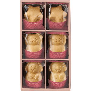数量限定 菓匠八 ふくふくもなか 6個 HFM18 和菓子 もなか 犬 猫 【_ s25wg _