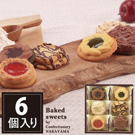 ベイクドクッキー6個 BCP-6 中山製菓 ロシアケーキ スイーツ 洋菓子 クッキー RCP 送料無料(北海道・沖縄を除く)【メーカー包装紙、外のし対応】プチgifts_