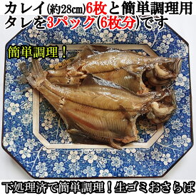 【簡単調理】 タレ付き　簡単 カレイ煮付 6枚セット 簡単調理 主婦の味方 単身赴任向け 学生さん おふくろの味 鍋だけ調理 タレ付き 説明書付き 生ゴミなし