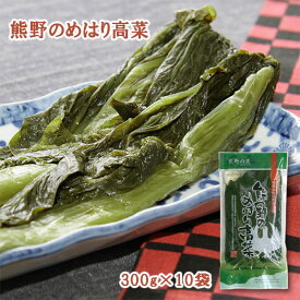 【楽天1位】熊野のめはり高菜300g×10袋 国産 熊野の里