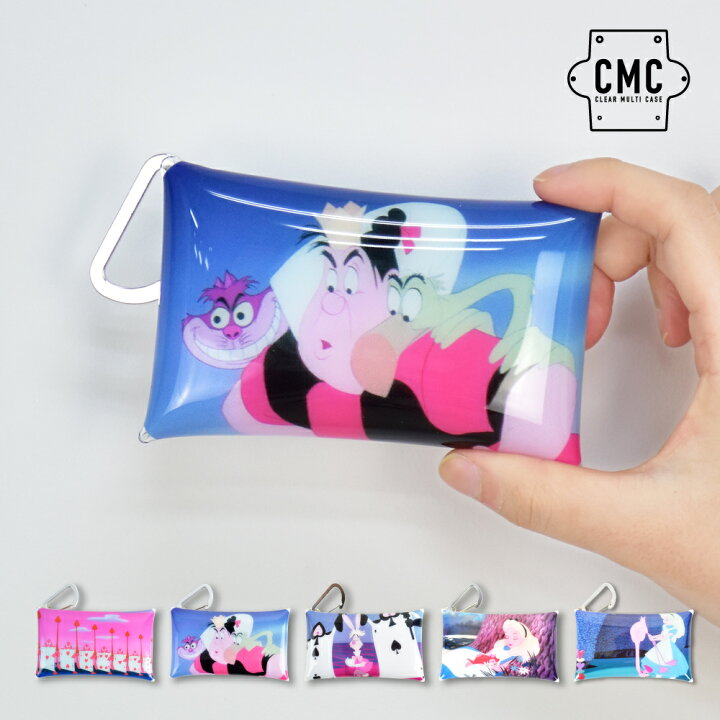 楽天市場 ディズニー ふしぎの国のアリス パスケース 定期入れ 2枚 小物入れ クリアマルチケース Sサイズ レディース 女子 女の子 アリス 白うさぎ チェシャ猫 メンズ 男子 男の子 ブランド キャラクター かわいい 可愛い シンプル トレンド 多機能 人気 洗える フル