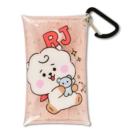 メール便送料無料 BT21 公式ライセンス商品 グッズ ミニポーチ 小物入れ 定期入れ 鍵 スマートキー クリアマルチケース Sサイズ 透明ポーチ ガチャ活 レディース 女子 KOYA RJ SHOOKY MANG CHIMMY TATA COOKY 通勤 通学 旅行 大人 学生 子供 可愛い キャラクター グッズ