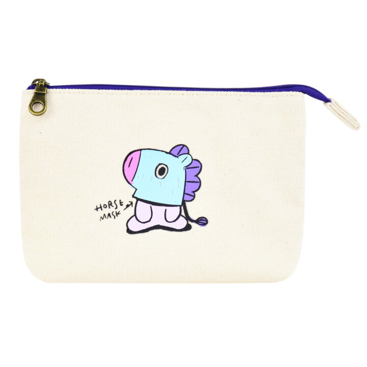 楽天市場 Bt21 公式ライセンス グッズ Mang Mbt 157 ポーチ 化粧ポーチ コスメポーチ トラベルポーチ キャンバス 帆布 2ルーム 仕分け 女子 学生 高校生 中学生 レディース 女性 大人 大学生 携帯 整理 おしゃれ かわいい 人気 キャラクター ｓａｙａ Collection
