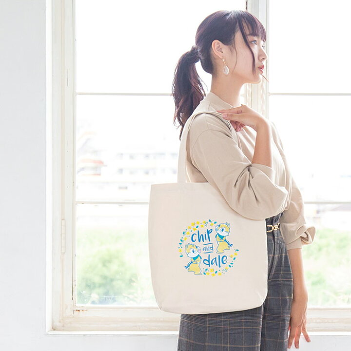 楽天市場 チップとデール ディズニー トートバッグ レディース 女子 大人 縦型 キャラクター 帆布 キャンバス 取り出しやすい 大きめ カジュアル ストリート 大人 メンズ 男子 ブランド 肩掛け 肩がけ 通学 通勤 旅行 お買い物 マザーズバッグ ママ オシャレ かわいい