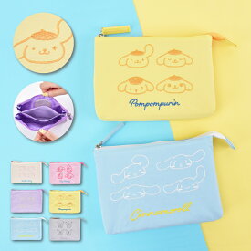 サンリオ ポーチ 化粧ポーチ コスメポーチ トラベルポーチ 3ポケット 大人向け ナイロン ミニ 小さい 2ルーム 仕分け レディース 大人 向け 女性 大学生 女子 女の子 高校生 中学生 携帯用 通帳 整理 おしゃれ 可愛い かわいい 人気 キャラクター グッズ