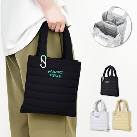 メール便送料無料 パデット ミニトート S字カラビナ付き ナイロン パデッド レディース 刺繍 ミニバッグ ミニトートバッグ 軽量 2ルーム 2層構造 女子 通勤 通学 旅行 お出かけ 散歩 携帯 コンビニ お買い物 大人 大学生 学生 子供 ママ 韓国 かわいい 可愛い 人気 20代 30代