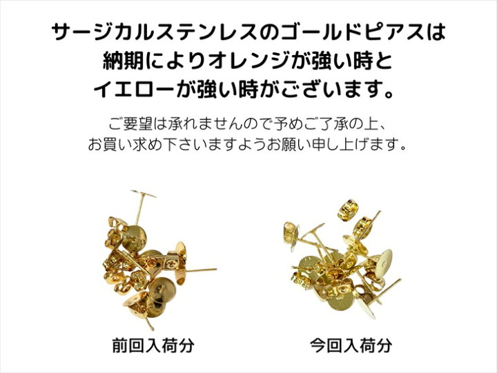 楽天市場】サージカルステンレス 316L ピアス パーツ 30ペア 約60個 