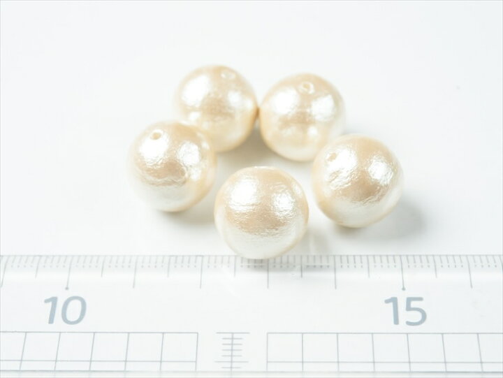 楽天市場】【店内最大P20倍】コットンパール キスカ 14mm 1.4cm 5個 