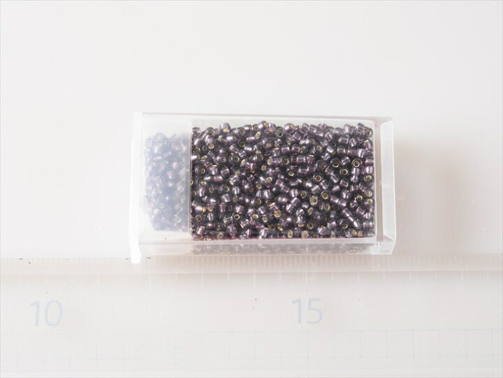 楽天市場】ビーズ 丸小ビーズ col.41 メタリック濃紫 2mm パープル 