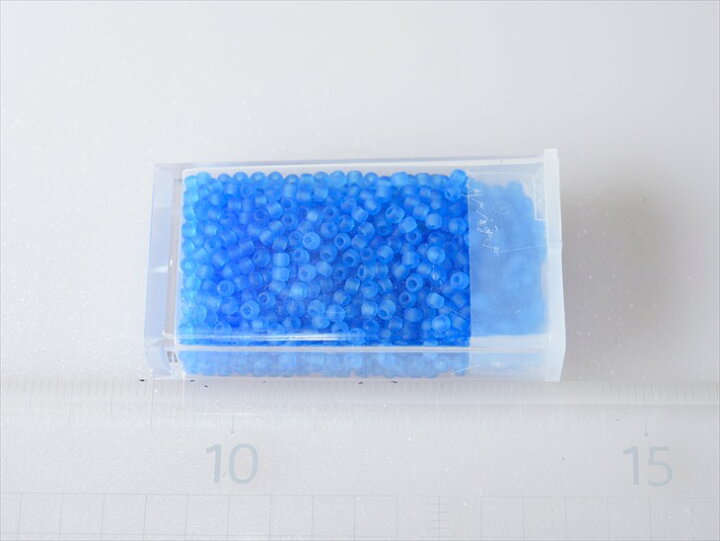 楽天市場】ビーズ 丸小ビーズ col.M15 マットコバルトブルー 2mm 