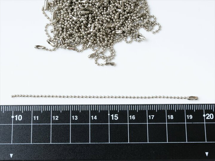ボールチェーン 1.5mm玉 シルバー 約約10cm 50本 約50個 鎖 ストラップ キーホルダー 副資材 100mm アクセサリーパーツ アクセサリー パーツ おすすめ パーツ キーチェーン メタルパーツ 金属パーツ 材料 問屋 卸 ハンドメイド ハンドメイドパーツ さや工房 ... ボールチェーン 50個