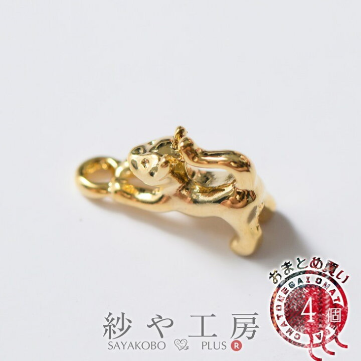 楽天市場】チャーム 伸びした猫 猫 アクセサリー パーツ ゴールド 13.5 