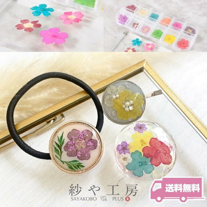 楽天市場 店内最大p倍 ドライフラワー 封入パーツ 5枚花 Mixカラー 12色セット レジン材料 ジェルネイル 自然素材 押し花 封入 ネイル デコ 埋め込み レジンクラフト さや工房 送料無料 アクセサリー パーツ ハンドメイド 材料 アクセサリーパーツ 問屋 卸 おすすめ