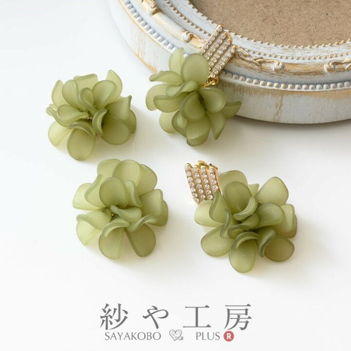 楽天市場】チャーム アクリル フラワー アクセサリーパーツ パーツ 
