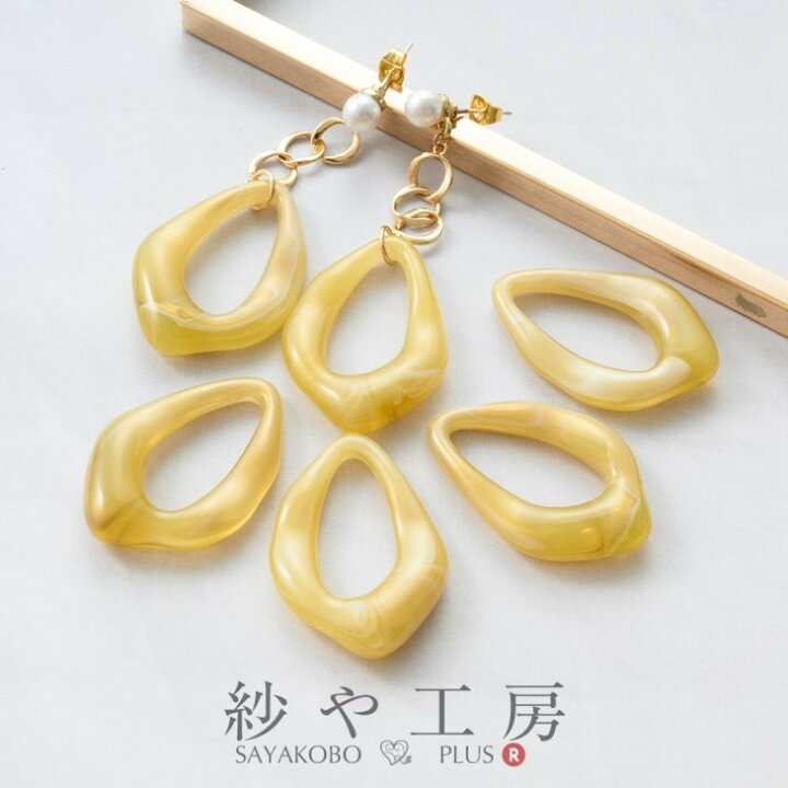楽天市場】アクリルパーツ フープ しずく アクセサリーパーツ パーツ  