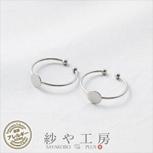 【店内最大P20倍】リング ステンレス SUS304 金属アレルギー対応 平皿 シンプル アクセサリー パーツ シルバー 2個 15号 変色防止加工 リングパーツ ステンレス 調節 問屋 アレルギーフリー リ