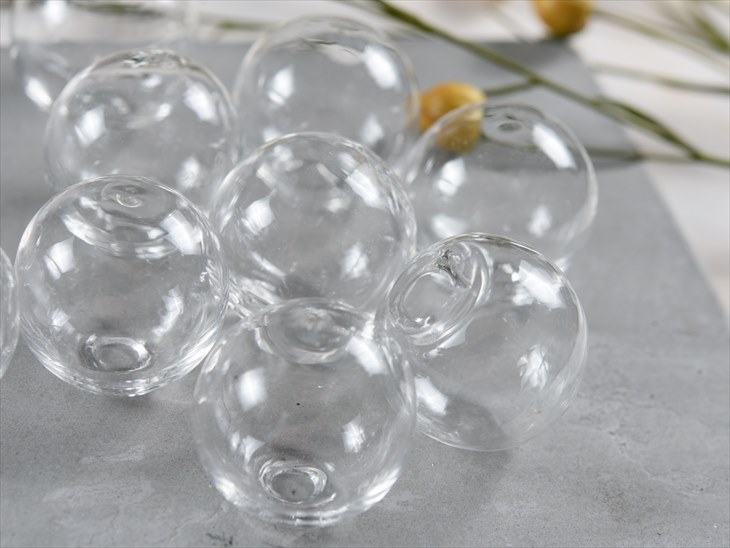 楽天市場】ガラスドーム 球型 クリア 20mm 約10個 10ヶ ガラス